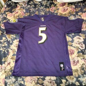 Baltimore Ravens Joe Flacco Youth Extra Large (18/20) Purple Football Jersey